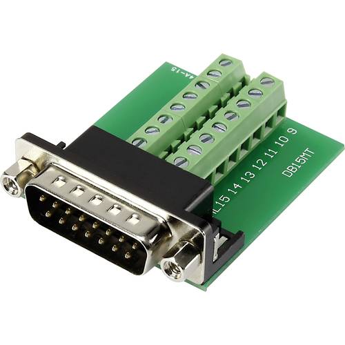 TRU COMPONENTS DSUB15M-16TB-2 1282790 D-SUB Stecker 90 ° Polzahl: 15 Schrauben 1 St.