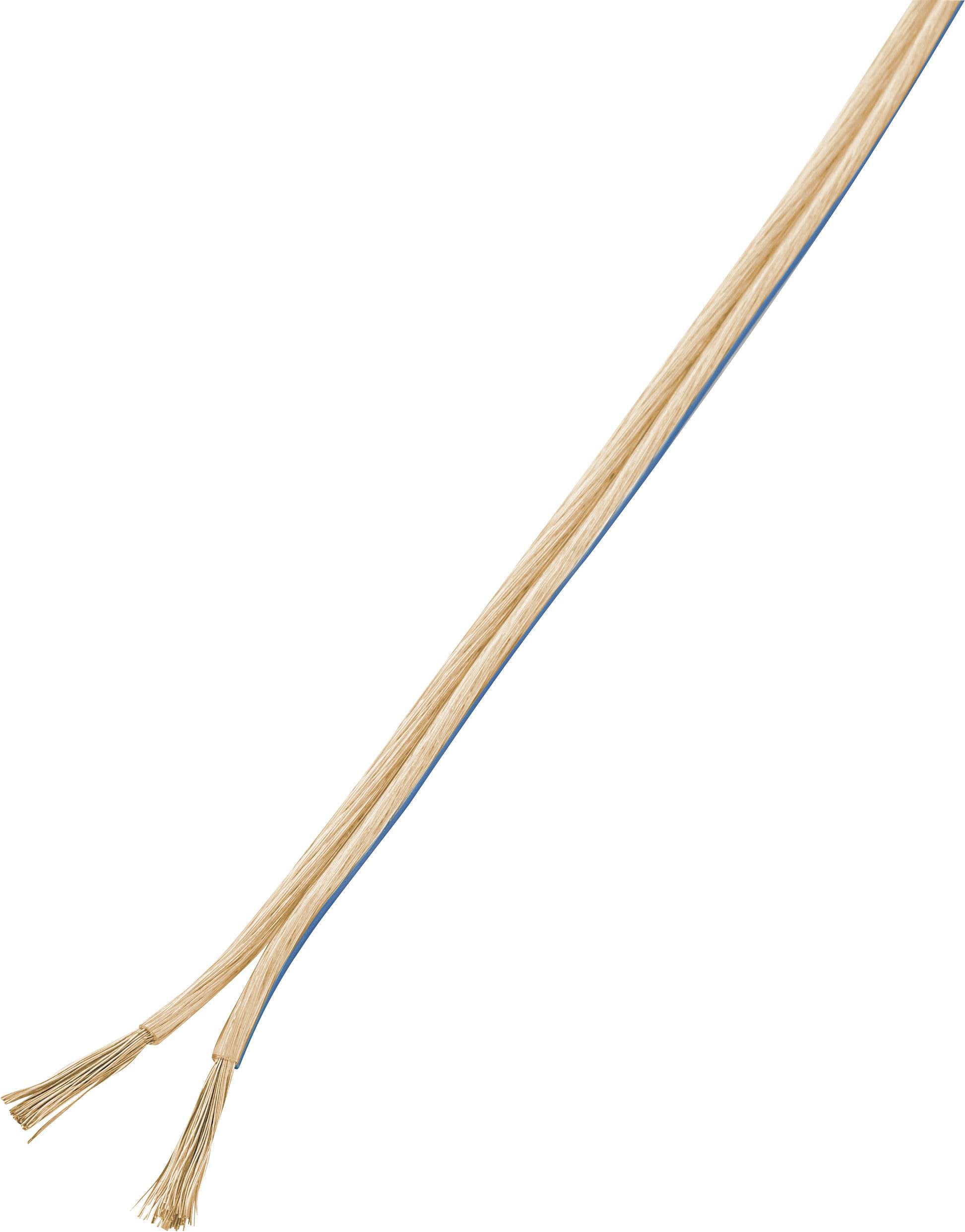 TRU COMPONENTS 1568259 Lautsprecherkabel 2 x 0.75 mm² Transparent 100 m
