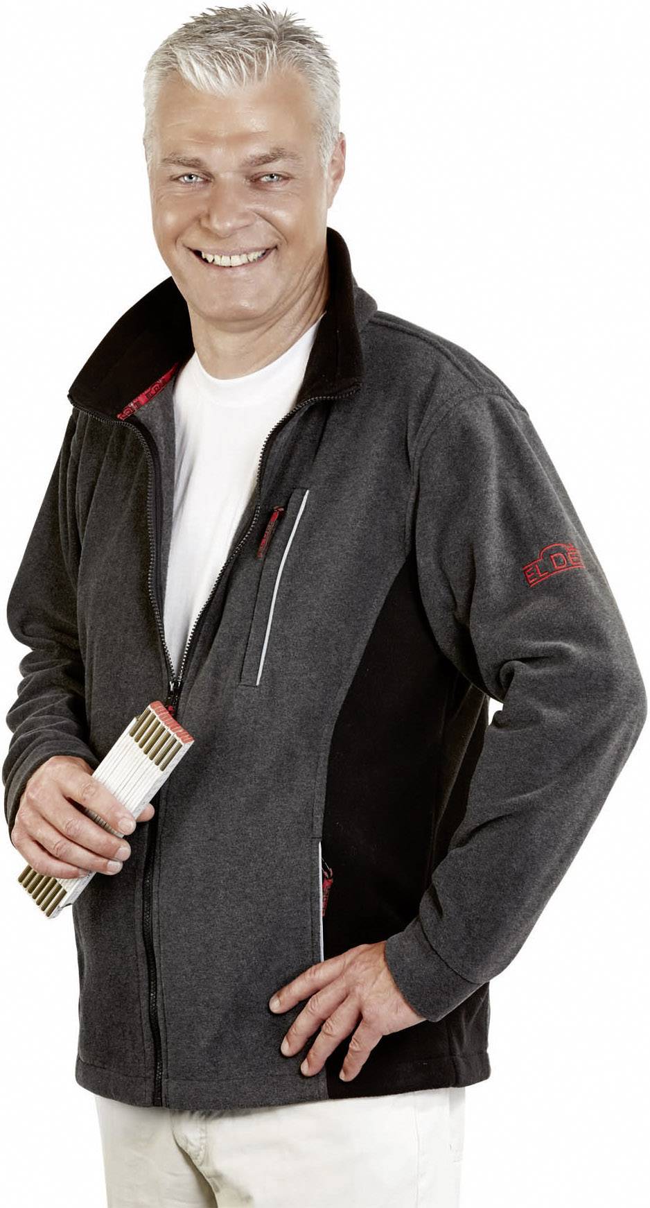 Fleecejacke Pamir, Gr. S, grau/schwarz-0