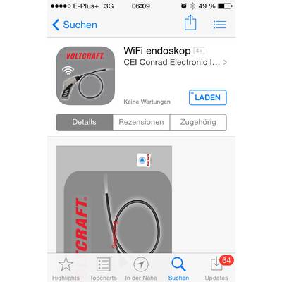 VOLTCRAFT BS-20 WIFI Endoskop Sonden-Ø: 8 mm Sonden-Länge: 85 cm-2