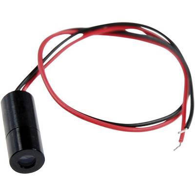 Kabel mit schwarzem Zylinder und roten, schwarzen Drähten, wahrscheinlich ein elektrisches oder elektronisches Bauteil.