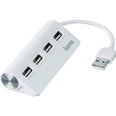 Hama  4 Port USB 2.0-Hub  Weiß
