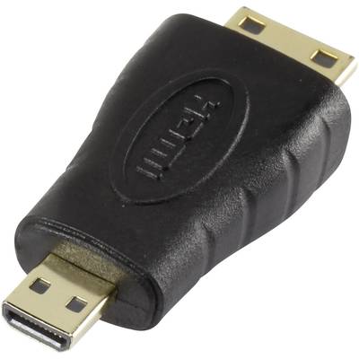 SpeaKa Professional SP-5136932 HDMI Adapter [1x HDMI-Stecker C Mini - 1x HDMI-Stecker D Micro] Schwarz  