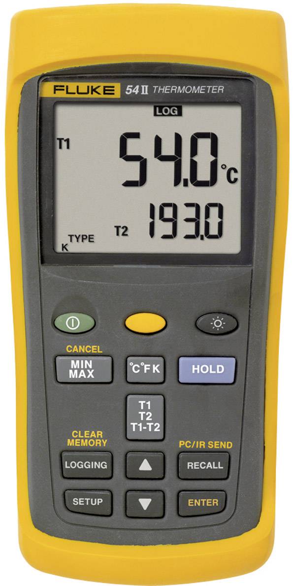 FLUKE Temperatur-Messgerät Fluke 54IIB 50HZ -250 bis +1767 °C Fühler-Typ E, J, K, N, R
