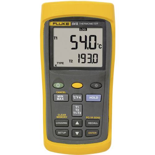 Fluke 54-2 B 50HZ Temperatur-Messgerät kalibriert (DAkkS-akkreditiertes Labor) -250 - +1767 °C