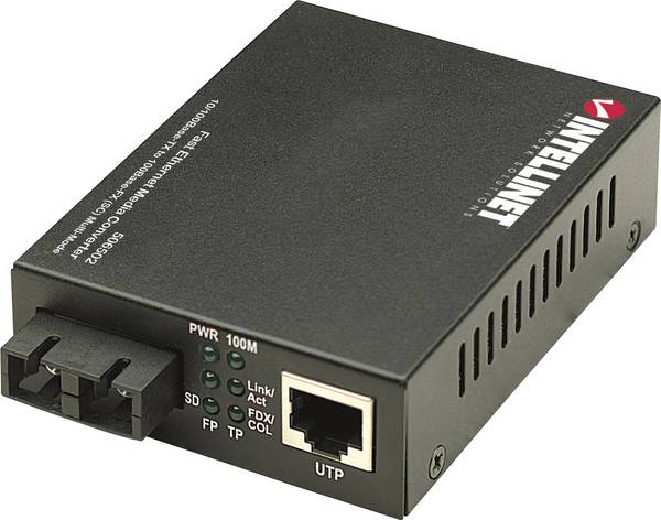 Intellinet 506502 LAN, SC Duplex Netzwerk-Medienkonverter 100 MBit/s