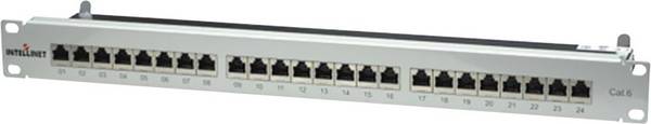 Intellinet 720014 24 Port Netzwerk-Patchpanel 483 mm (19") CAT 6 Mehrfarbig Bestückt
