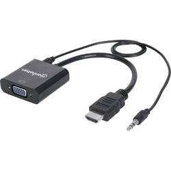 HDMI / jack / VGA adaptér Manhattan 151559, čierna