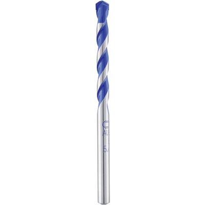 Metallbohrer mit blau-silbernem Spiraldesign, geeignet für präzises Bohren in harten Materialien.