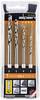 Alpen 603002100 Holz-Spiralbohrer-Set 4teilig 3 mm, 4 mm, 5 mm, 6 mm 1/4" (6.3 mm) 1 Set