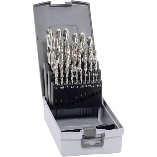 Alpen 102225100 HSS-E Metall-Spiralbohrer-Set 25teilig Cobalt 1 Set