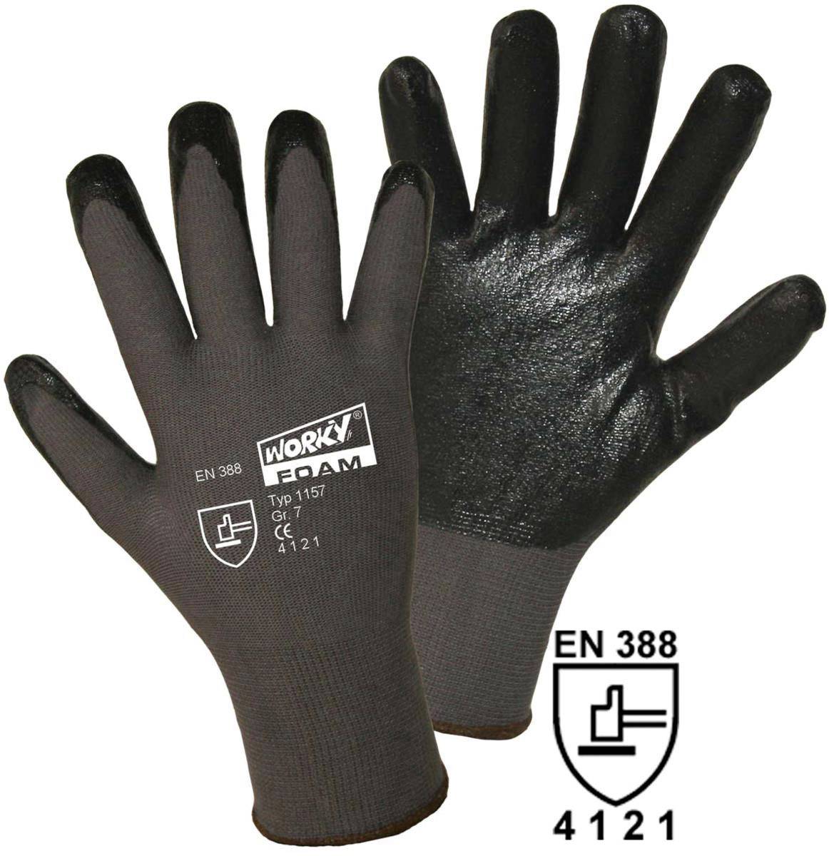 Leipold Doehle 1157-L FOAM Nylon-Nitril Nylon Arbeitshandschuh Größe (Handschuhe): 9, L EN 388 CAT II 1 St.