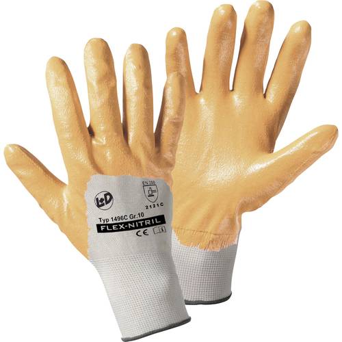 Thumbnail - Leipold Doehle Flex-Nitril 1496C-L Polyester Arbeitshandschuh Größe (Handschuhe): 9, L EN 388:2016 CAT II 1 Paar