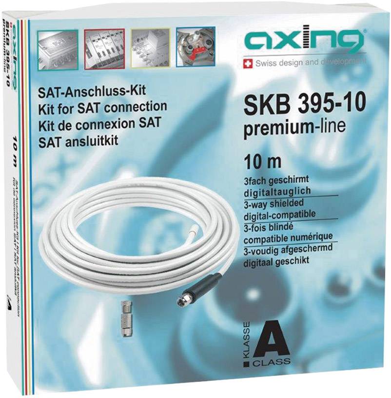 SKB 395-10 Koaxialkabel Weiss - Kabel-/Adapterset - Antenne/TV-0