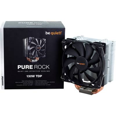BeQuiet Pure Rock CPU-Kühler mit Lüfter Intel® LGA 2066, Intel® LGA 2011, Intel® LGA 2011-V3, Intel® LGA 1366, Intel® LG-1