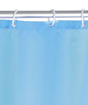 Wenko 20042800 Uni Polyester Hellblau waschbar (B x H) 180 mm x 200 mm-1