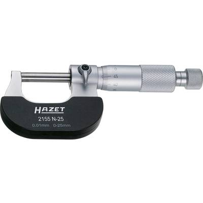 Hazet HAZET 2155-50 Bügelmessschraube  mit Kontrollmaß 25 - 50 mm Ablesung: 0.01 mm DIN 863-3