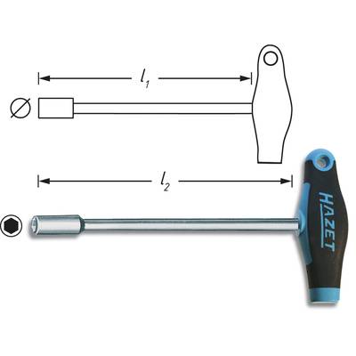 Hazet HAZET Werkstatt Steckschlüssel-Schraubendreher Schlüsselweite (Metrisch): 11 mm  Klingenlänge: 230 mm 