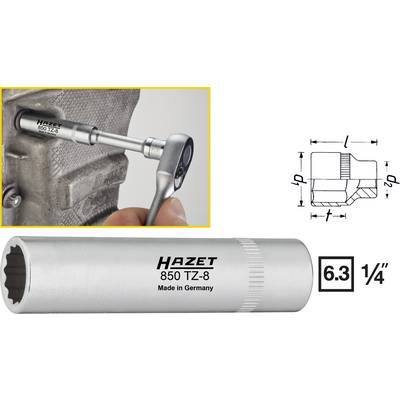Hazet HAZET 850TZ-8  Steckschlüsseleinsatz 8 mm     1/4" (6.3 mm)