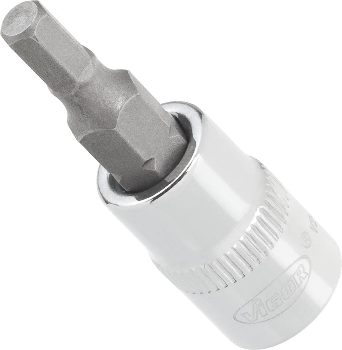 VIGOR Außen-Sechskant Steckschlüssel-Bit-Einsatz 5 mm 1/4\" (6.3 mm) Produktabmessung, Länge 38 mm Vi