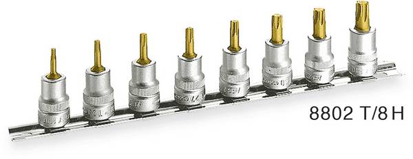Hazet 8802T/8H Steckschlüssel-Bit-Einsatz-Set  3/8" (10 mm) 8teilig 8802T/8H