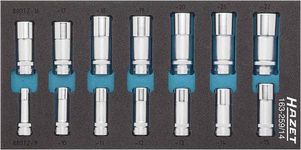Hazet  Steckschlüsseleinsatz-Set  3/8" (10 mm) 14teilig 163-259/14