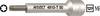 HAZET Gegenhalter für Kolbenstange 4910-T50 ∙ Vierkant hohl 12,5 mm (1/2 Zoll) ∙ Innen TORX® Profil ∙ T50