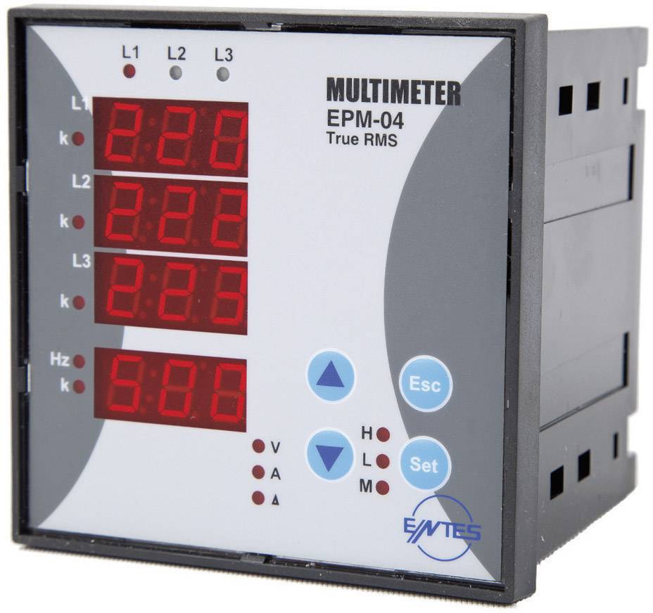ENTES EPM-04-96 Programmierbares 3-Phasen Einbau-AC-Multimeter EPM-04-96 Spannung, Strom, Frequenz