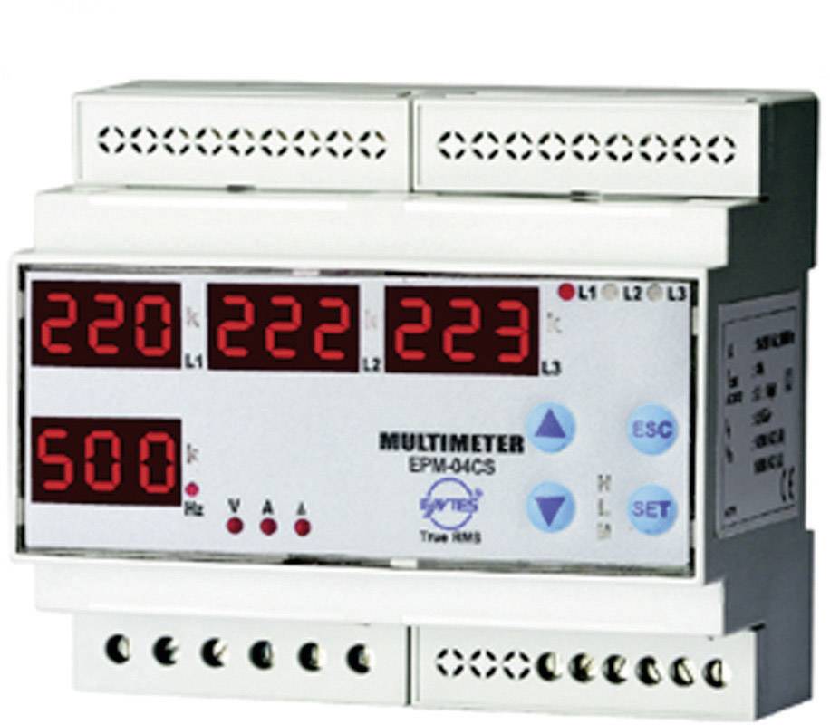 ENTES EPM-04C-DIN Programmierbares 3-Phasen DIN-Schienen-AC-Multimeter EPM-04C-DIN Spannung, Strom (
