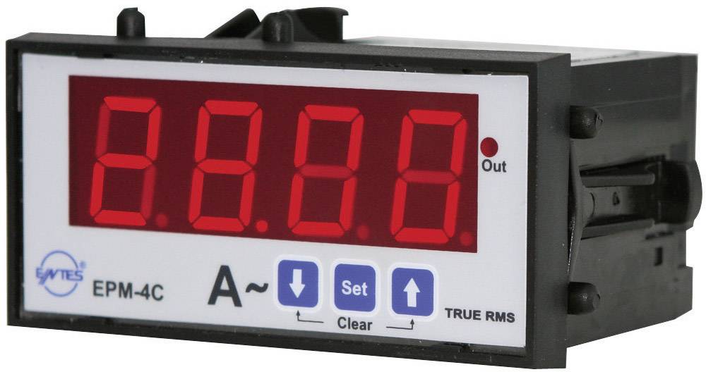 ENTES EPM-4C-48 Programmierbares 1-Phasen AC Strommessgerät Einbauinstrument mit Ausgangsrelais