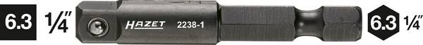 Hazet 2238-1 2238-1 Verbindungsteil 6.3 mm 1/4 Zoll Antrieb 1/4" (6.3 mm) 50 mm 1 St.
