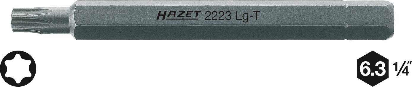HAZET Torx-Bit T 25 Sonderstahl C 6.3 1 St. (2223LG-T25)