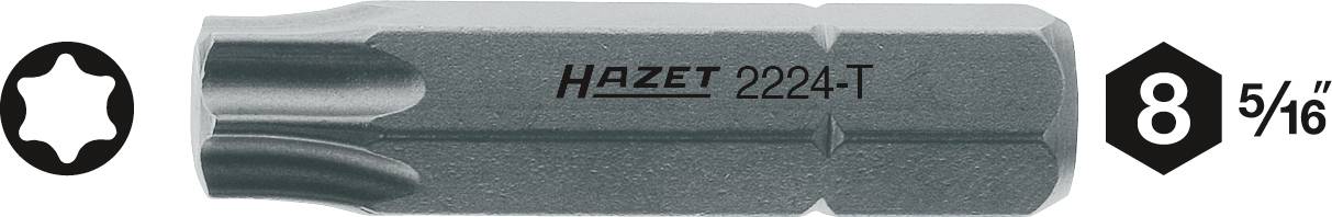 HAZET Torx-Bit T 45 Sonderstahl C 8 1 St. (2224-T45)