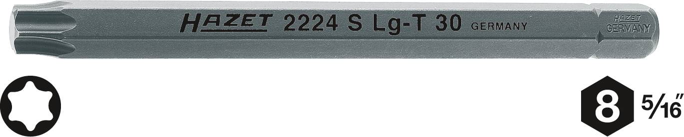 HAZET Torx-Bit T 50 Sonderstahl C 8 1 St. (2224SLG-T50)