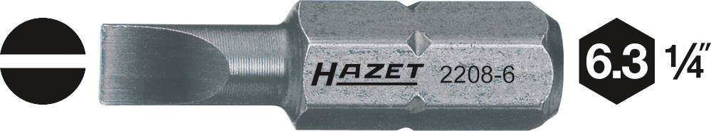 HAZET Schlitz-Bit 5.5 mm Hazet Sonderstahl C 6.3 1 St.