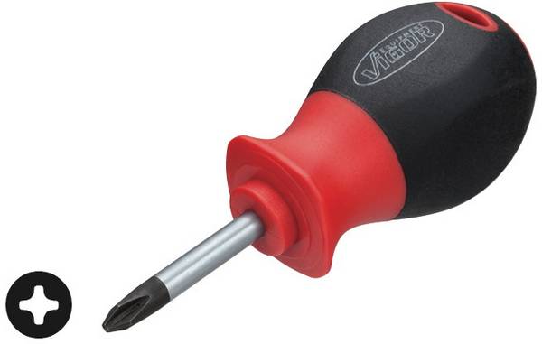 Vigor  V1209 Werkstatt Kreuzschlitz-Schraubendreher PH 2 Klingenlänge: 38 mm