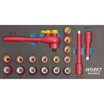 Hazet  Steckschlüsselsatz metrisch 3/8" (10 mm) 18teilig 163-230/18