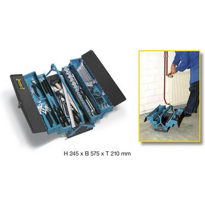 Hazet 190/80 HAZET Werkzeugkasten bestückt Metall Blau