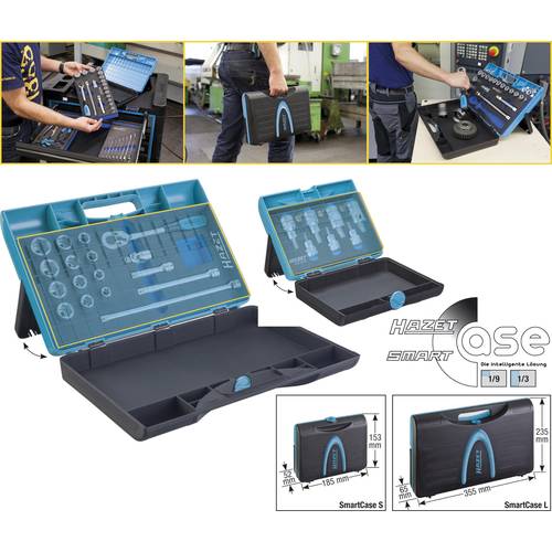 Thumbnail - Hazet 165-L Werkzeugkasten unbestückt ABS Kunststoff Blau, Schwarz