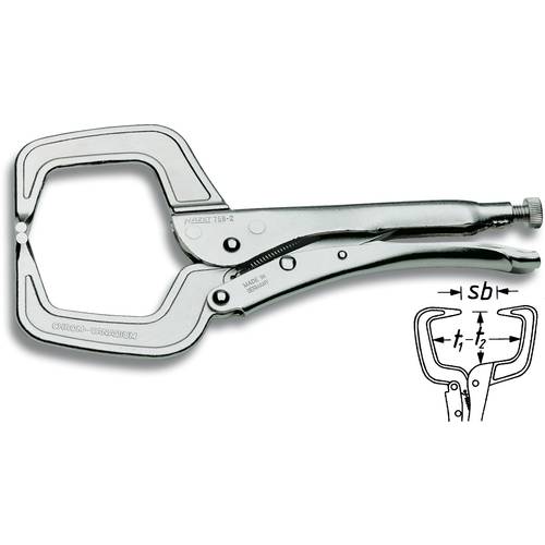 Thumbnail - Hazet 758-2 Klammer-Gripzange 0 - 90 mm 280 mm