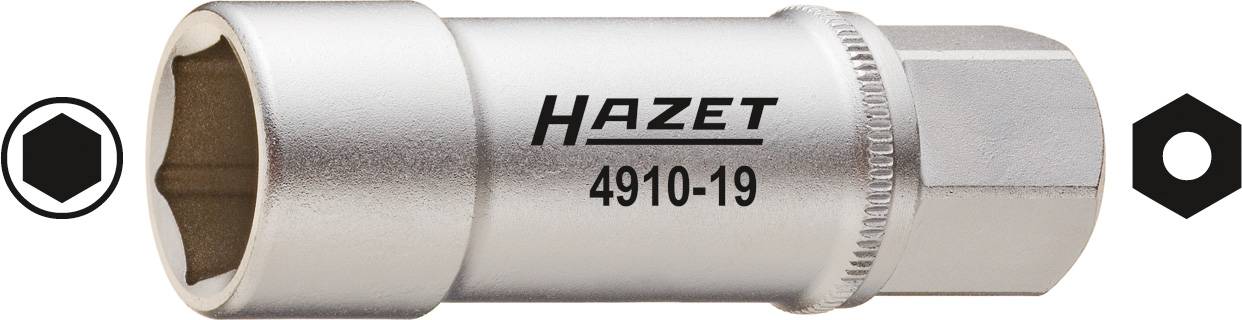 HAZET Steckschlüsseleinsatz 4910-16 Außenprofil Sechskant SW 16 mm