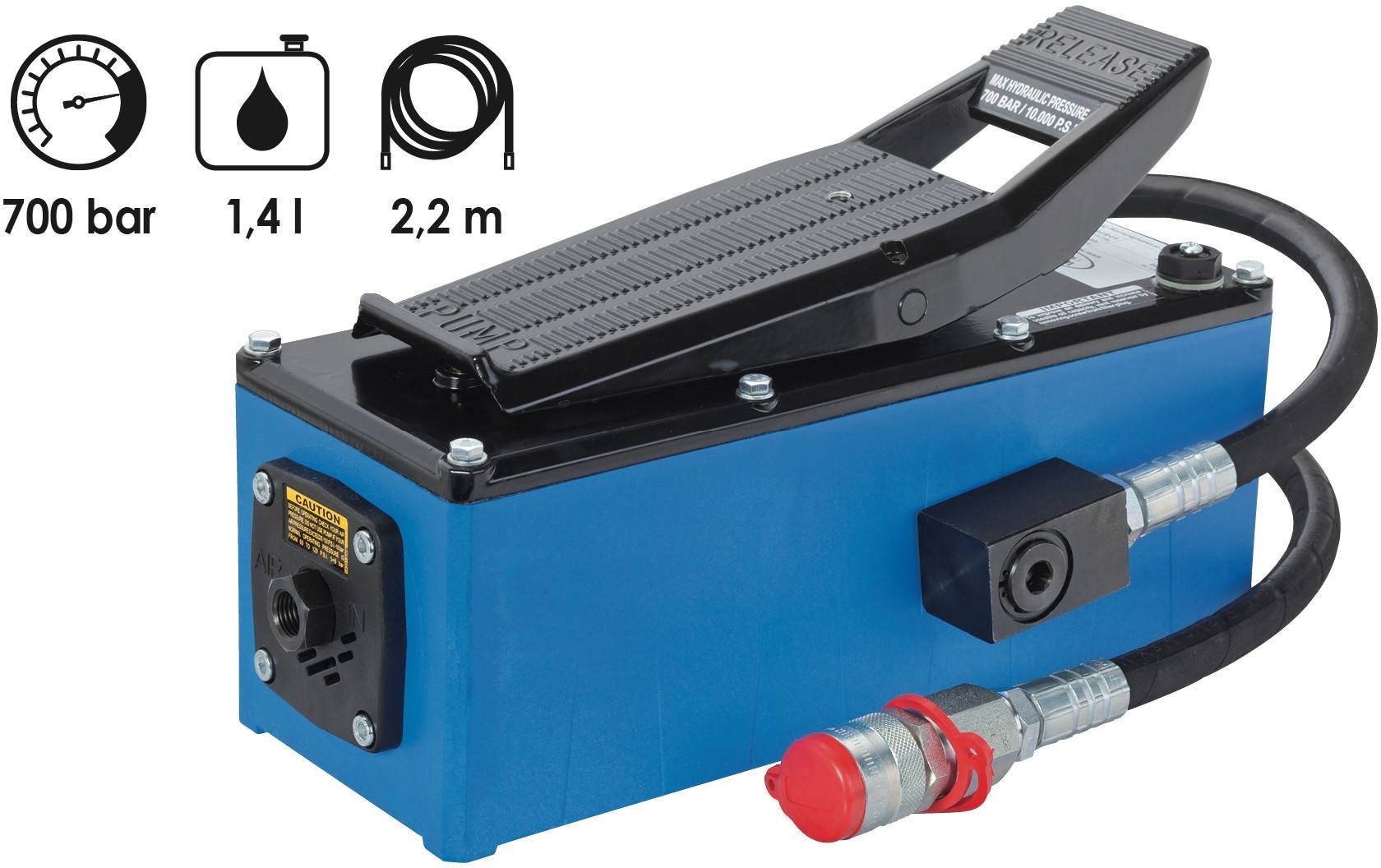 VIGOR GmbH VIGOR Hydraulikpumpe, pneumatisch, V2846, 3 x, Anzahl Werkzeuge: 3 18200802-0