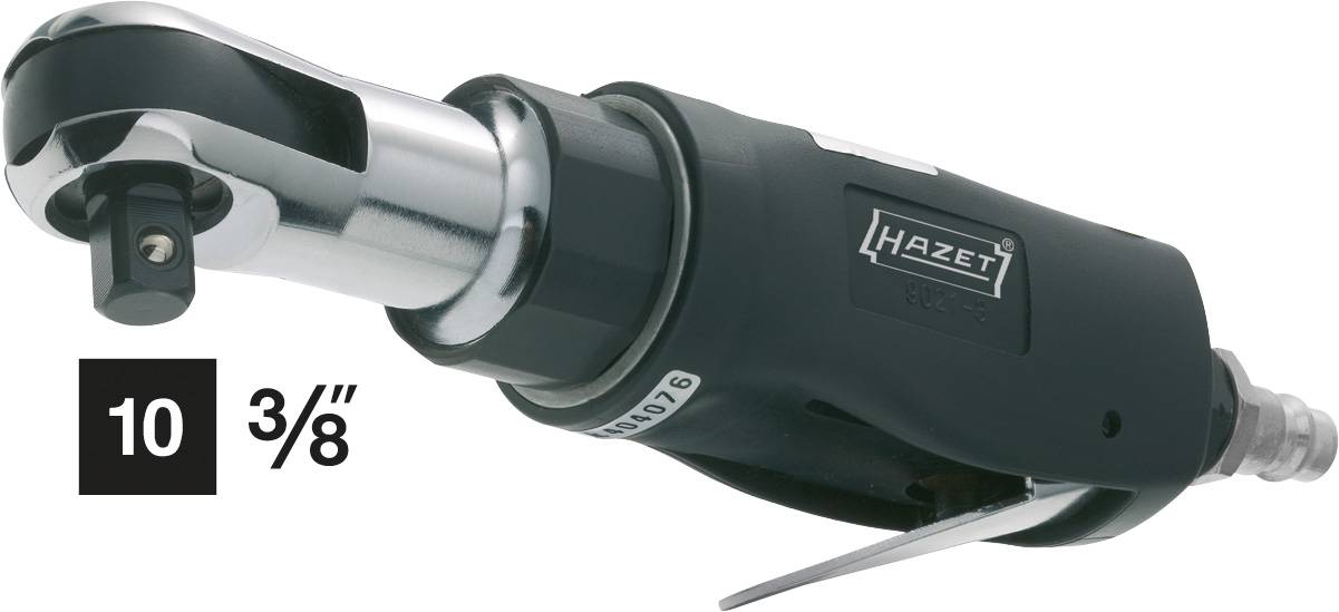 Hazet 9021-3 Druckluft-Umschaltknarre 3/8" (10 mm) Außenvierkant 6.3 bar