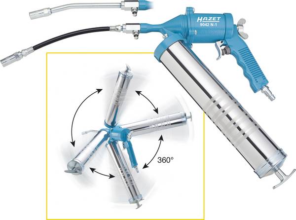 Hazet 9042N-1 Druckluft-Fettpresse   6.3 bar