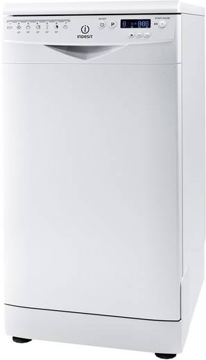 {Standgeschirrspüler
71} Geschirrspüler 45 cm Indesit DSR 57M19 A EU EEK: A+ Standgerät Weiß | {Standgeschirrspüler
71}