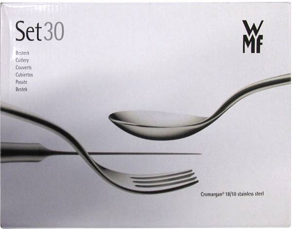 WMF Palma Besteck-Set  30er Set Edelstahl (rostfrei)  Silber 12 7291 6040