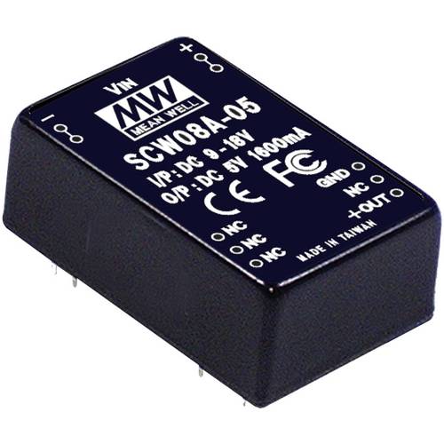 MEAN WELL SCW08A-12 DC/DC-Wandler 8 W Anzahl Ausgänge: 1 x Inhalt 1 St.
