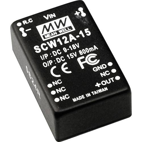 Thumbnail - MEAN WELL SCW12C-05 DC/DC-Wandler 12 W Anzahl Ausgänge: 1 x Inhalt 1 St.