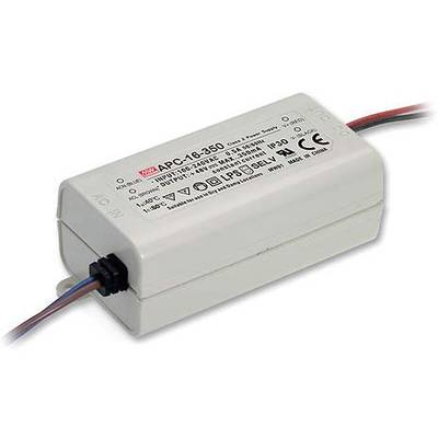 Mean Well APC-16-350 LED-Treiber  Konstantstrom 16 W 0.35 A 12 - 48 V/DC nicht dimmbar, Überlastschutz 1 St.