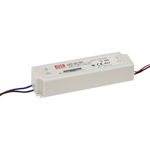 Thumbnail - MEAN WELL LPC-35-1050 LED-Treiber Konstantstrom 31.5 W 1.05 A 9 - 30 V/DC nicht dimmbar, Überlastschutz 1 St.
